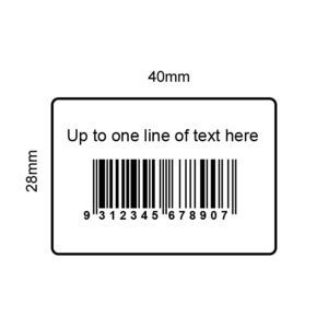 40x28mm EAN-13 Barcode Label