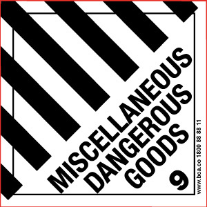 Miscellaneous Dangerous Goods 9, Small warning label