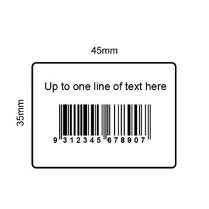 45x35mm EAN-13 Barcode Label