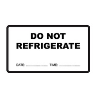 Do Not Refrigerate Label